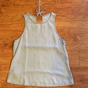Gap chambray light blue top. Small
